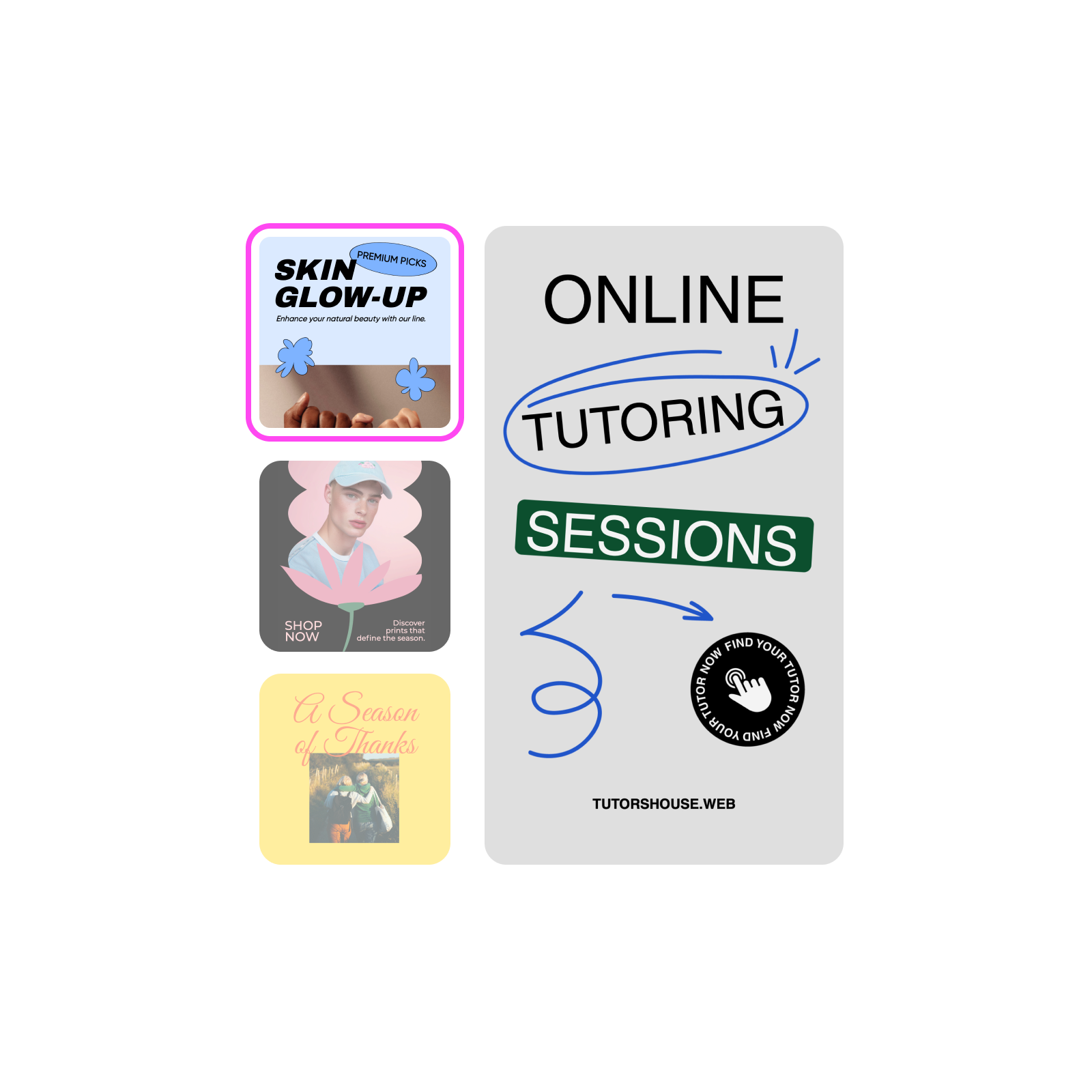 Facebook Story templates for fast customization
