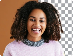 Portrait image with transparent background 3