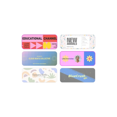 Professionally designed Twitter/X header templates for inspiration.