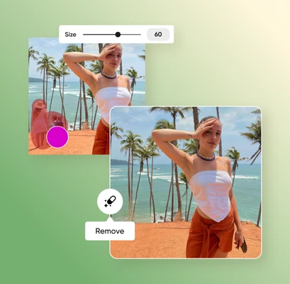 îndepărtează oameni din fundal online
