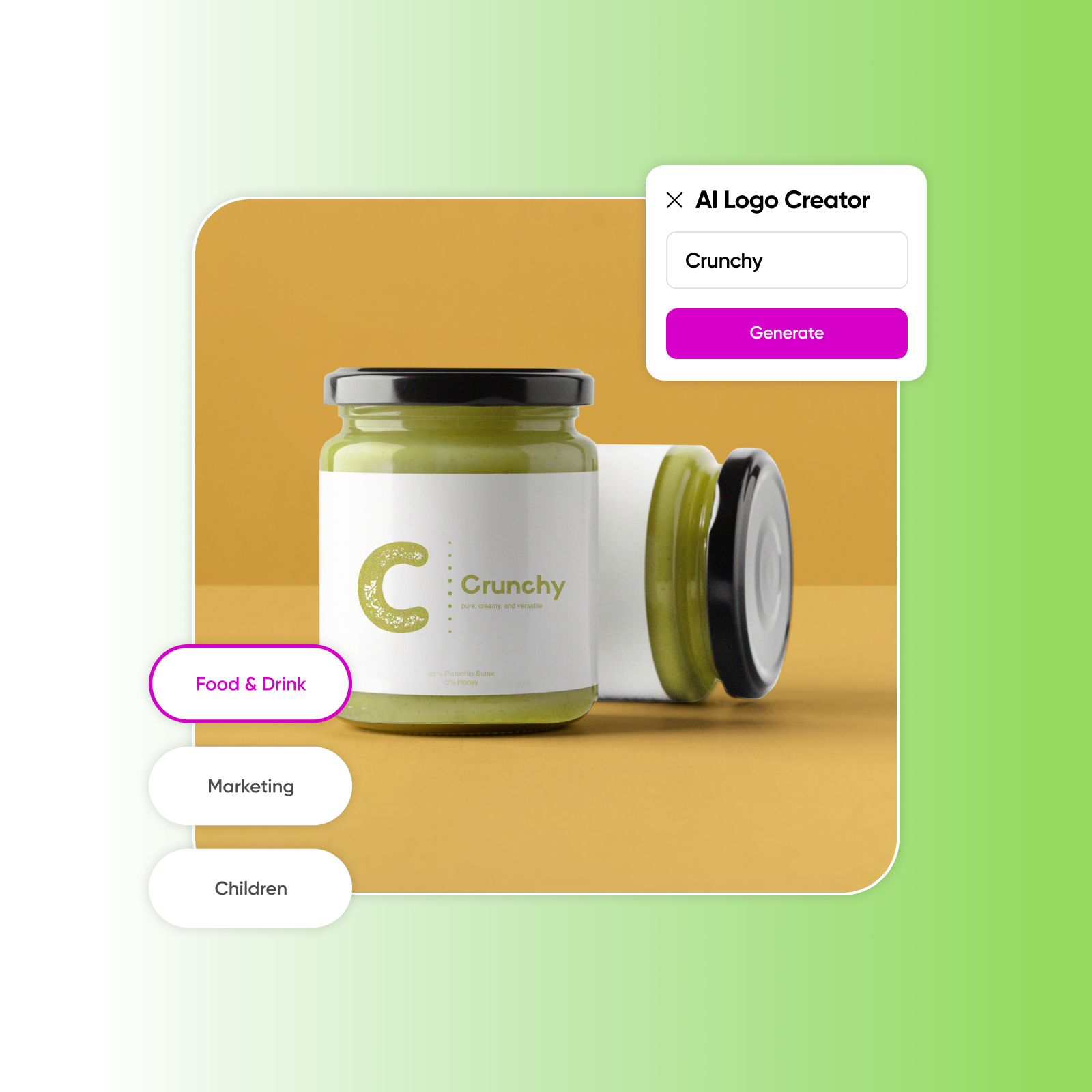 Craft the perfect logo with AI