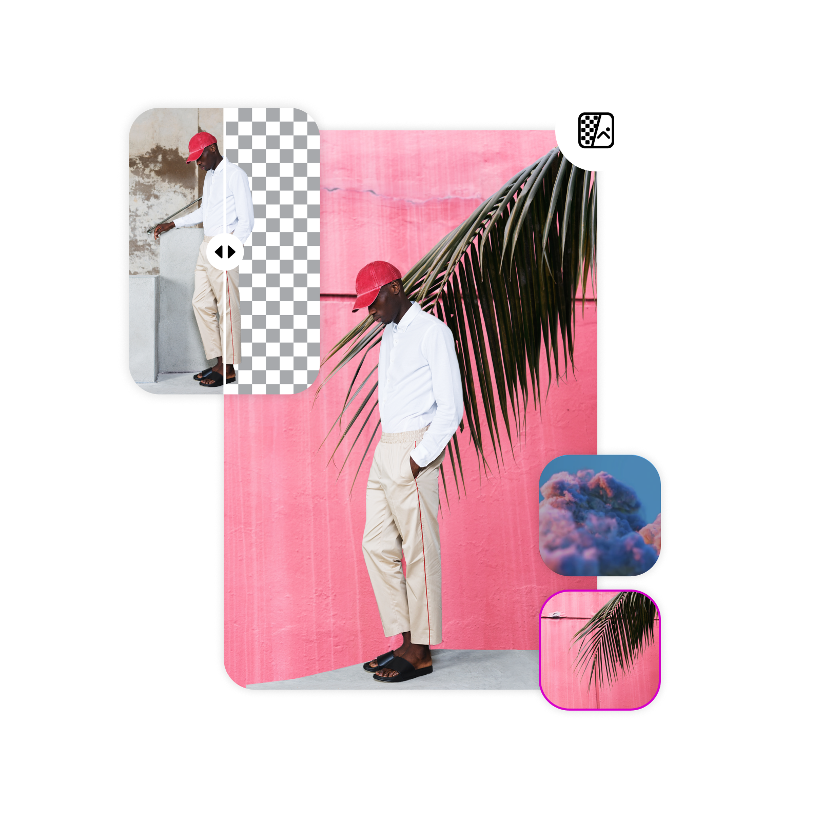 cambiar el fondo de imágenes con la herramienta de eliminación de fondo de Picsart