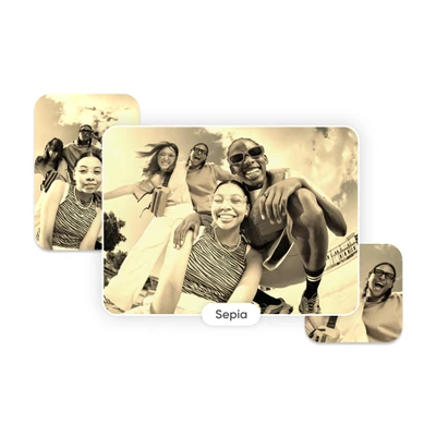 add sepia filter to photos online and free