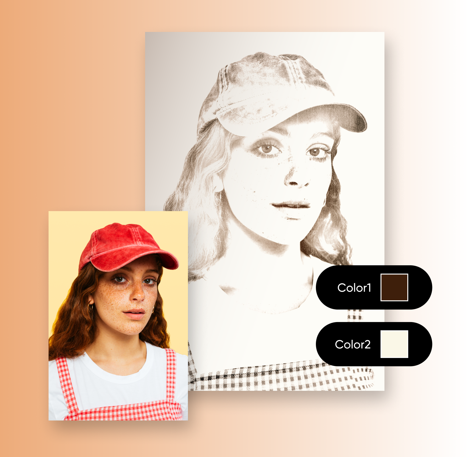 change portraits into sketches