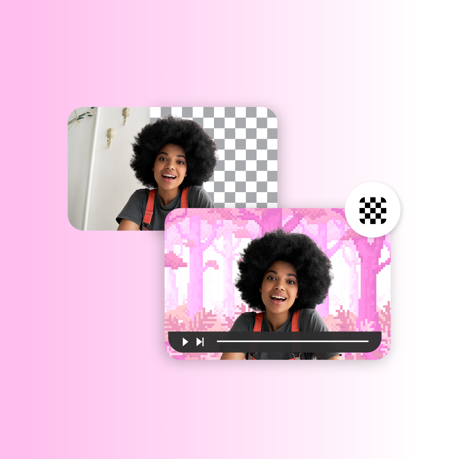 educational video tutorials with custom backgrounds