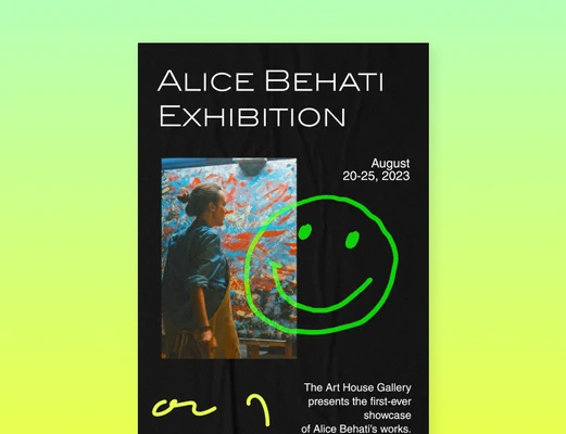 event sticker 1 created by picsart text to sticker maker