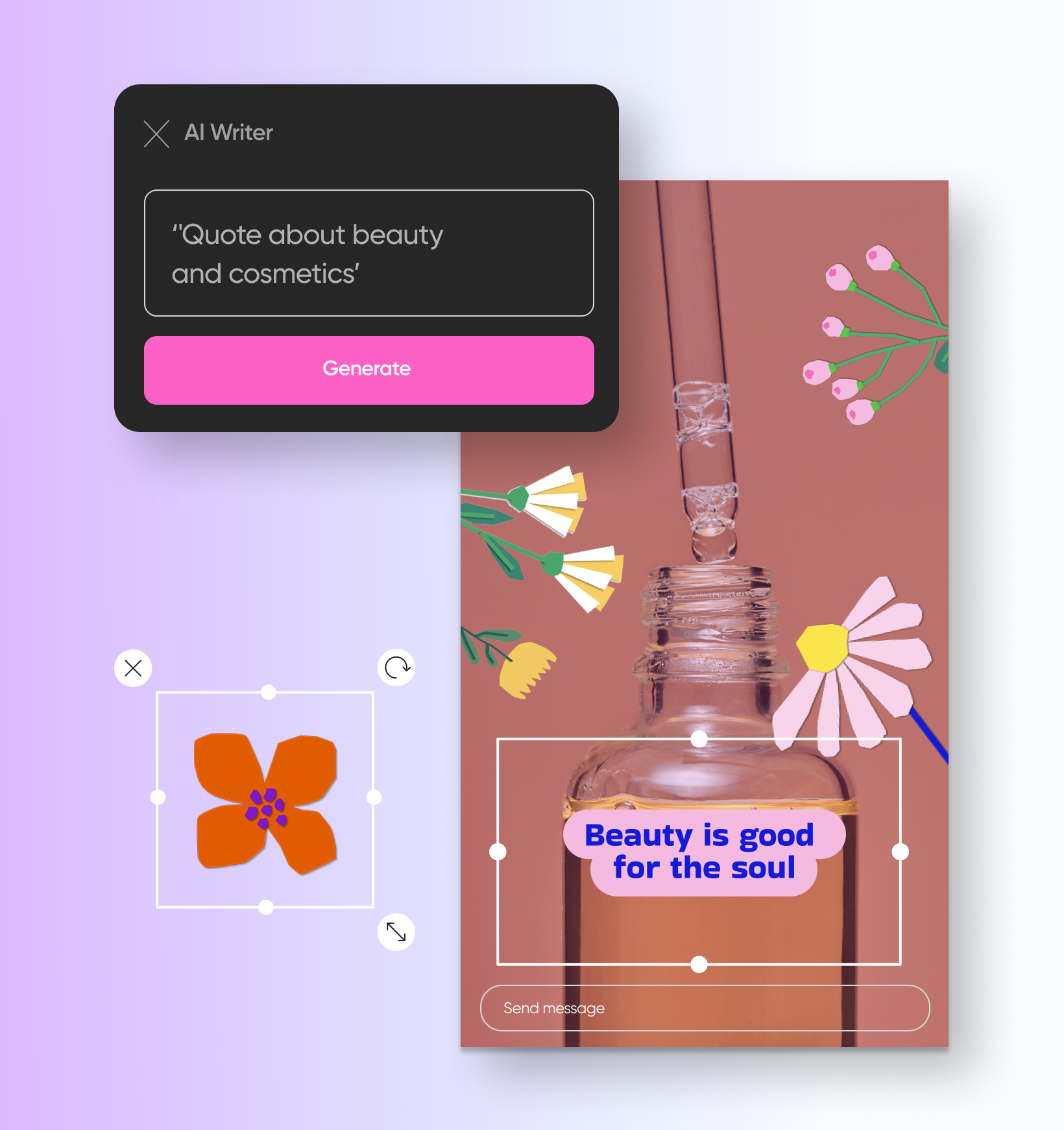 use proper prompts to generate guotes
