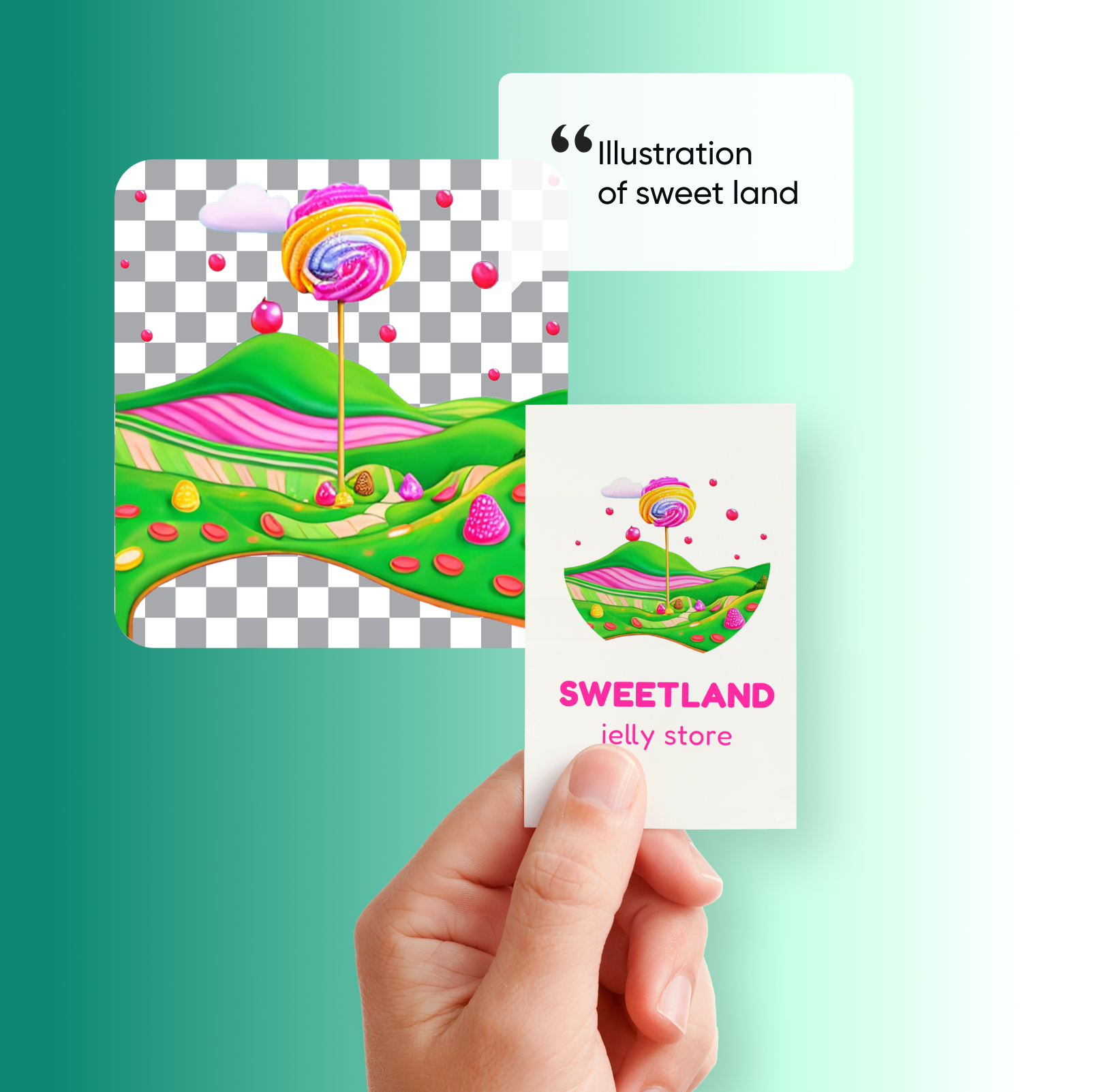 Text prompt to stickers