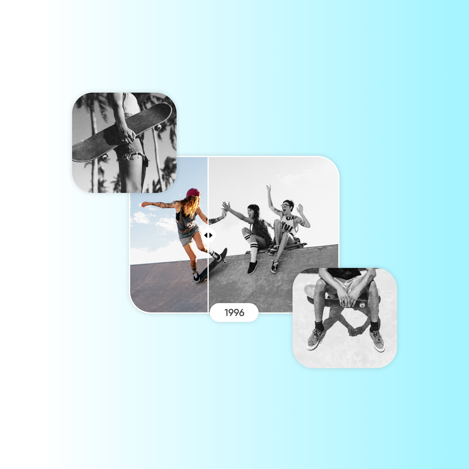 edit photos with black and white filters