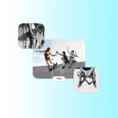 edit photos with black and white filters