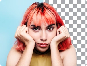 Portrait image with transparent background 2