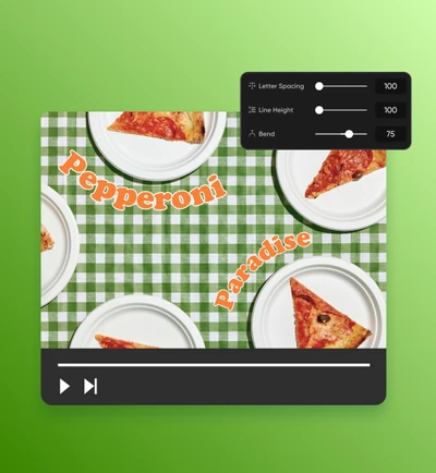 Customize the text on photos