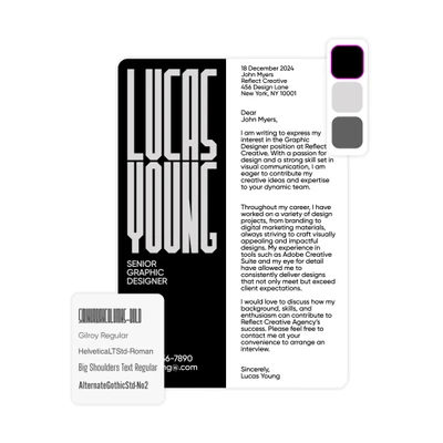 створіть супровідні листи, зручні для рекрутерів