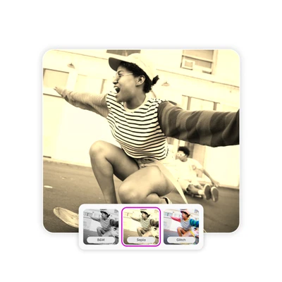 add sepia colors on pictures