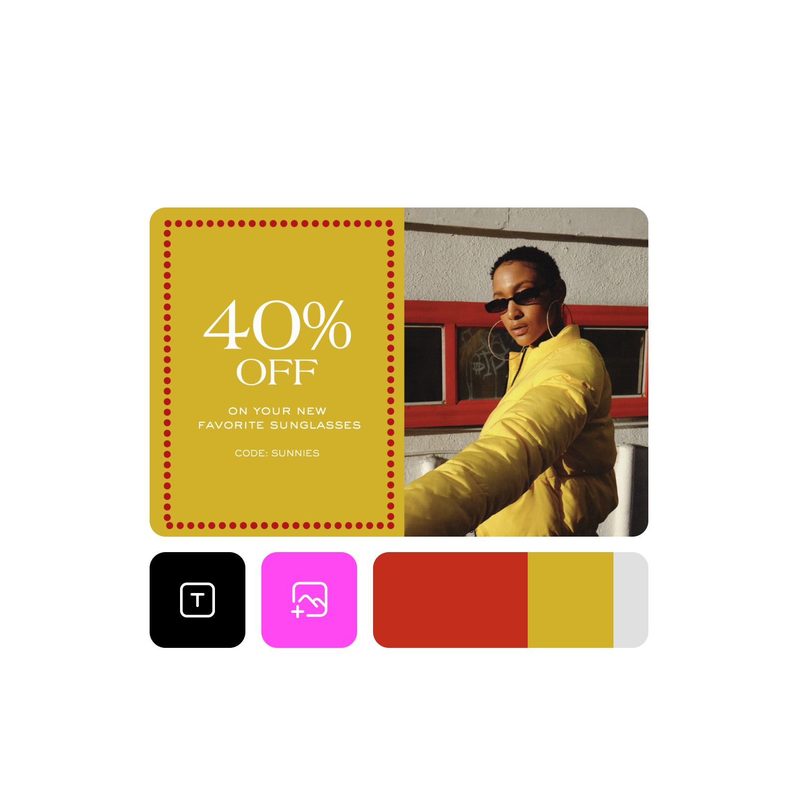 Fully customizable coupon design tools