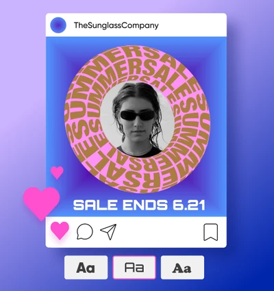 different styles of text to add on photos