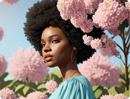 3d cartoon character of a girl