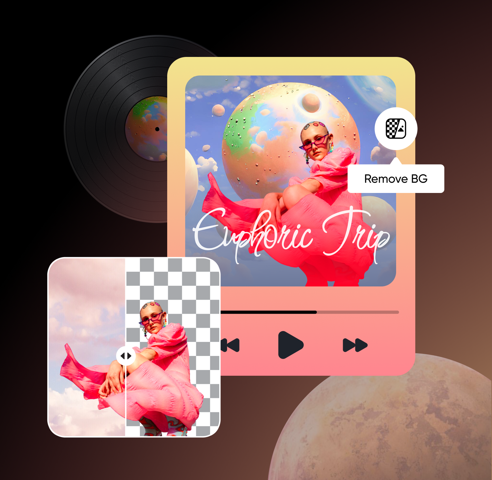 highlight the product by removing background with Picsart's bg remover