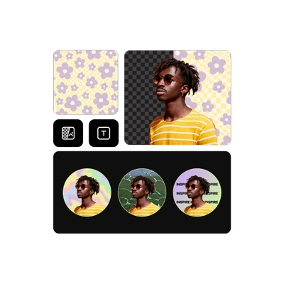 簡単に仕上げられたプロフィール写真を作成