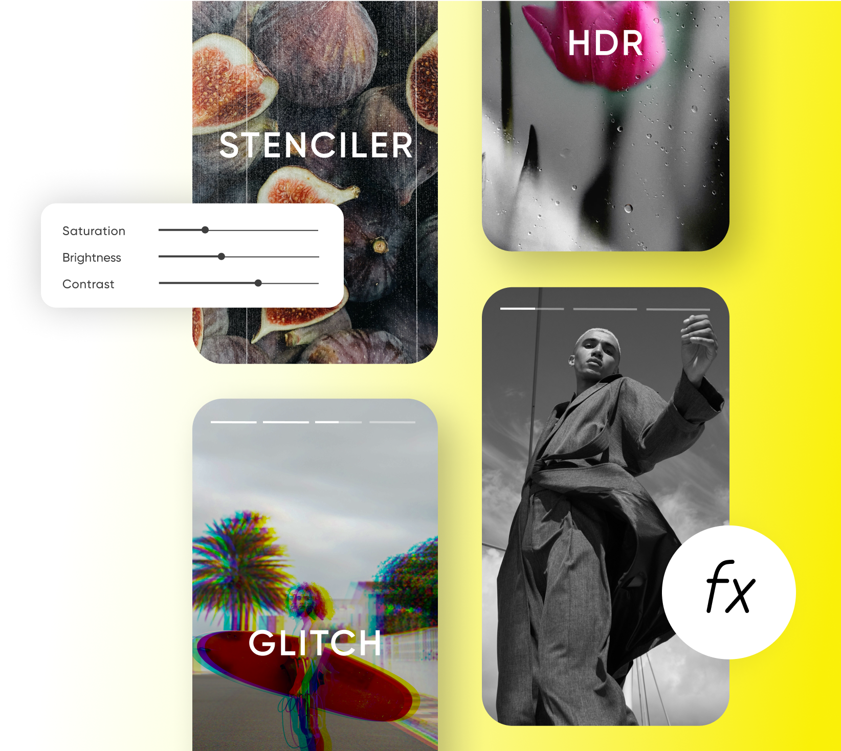 Picsart's collection of photo effects and filters