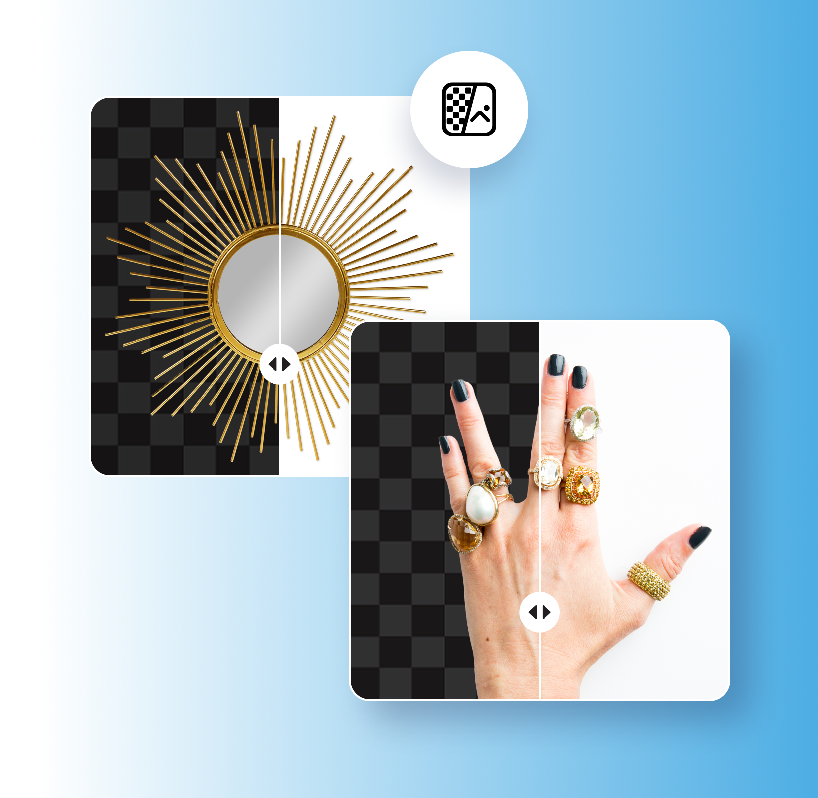 отстрани бела позадина со Picsart