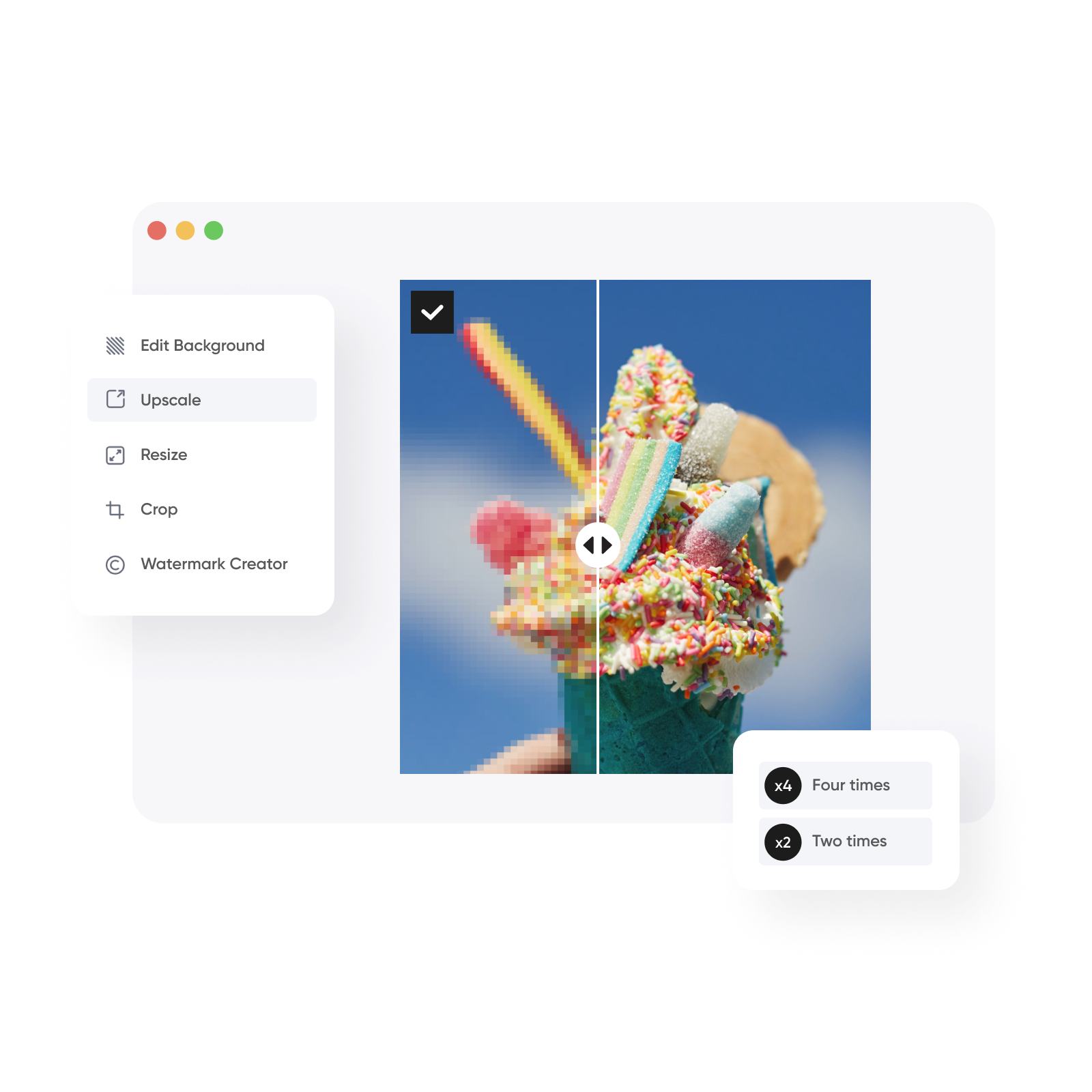 高画質の画像リサイズツール