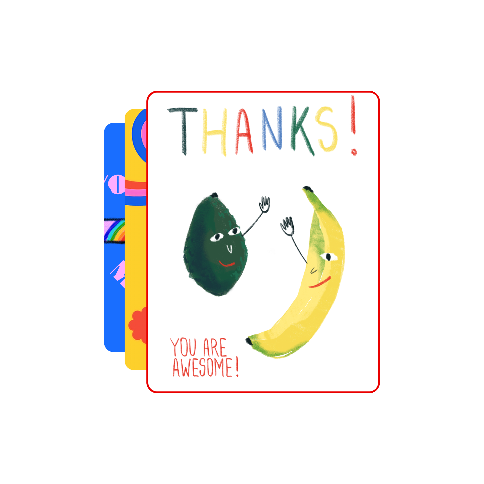 Free thank you card maker for personalized designs.