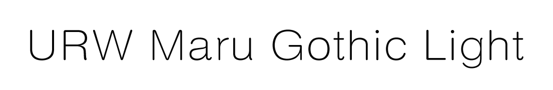 URWMaruGothic Regular