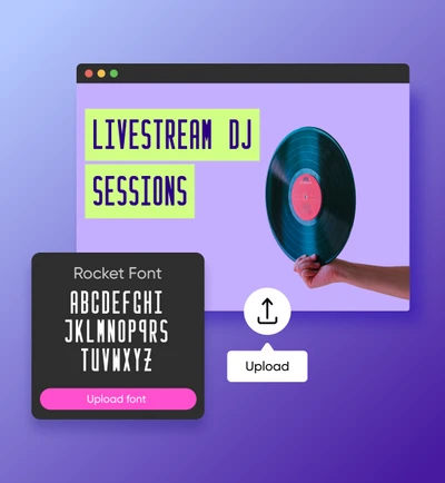 Upload you own fonts in Picsart's text editor