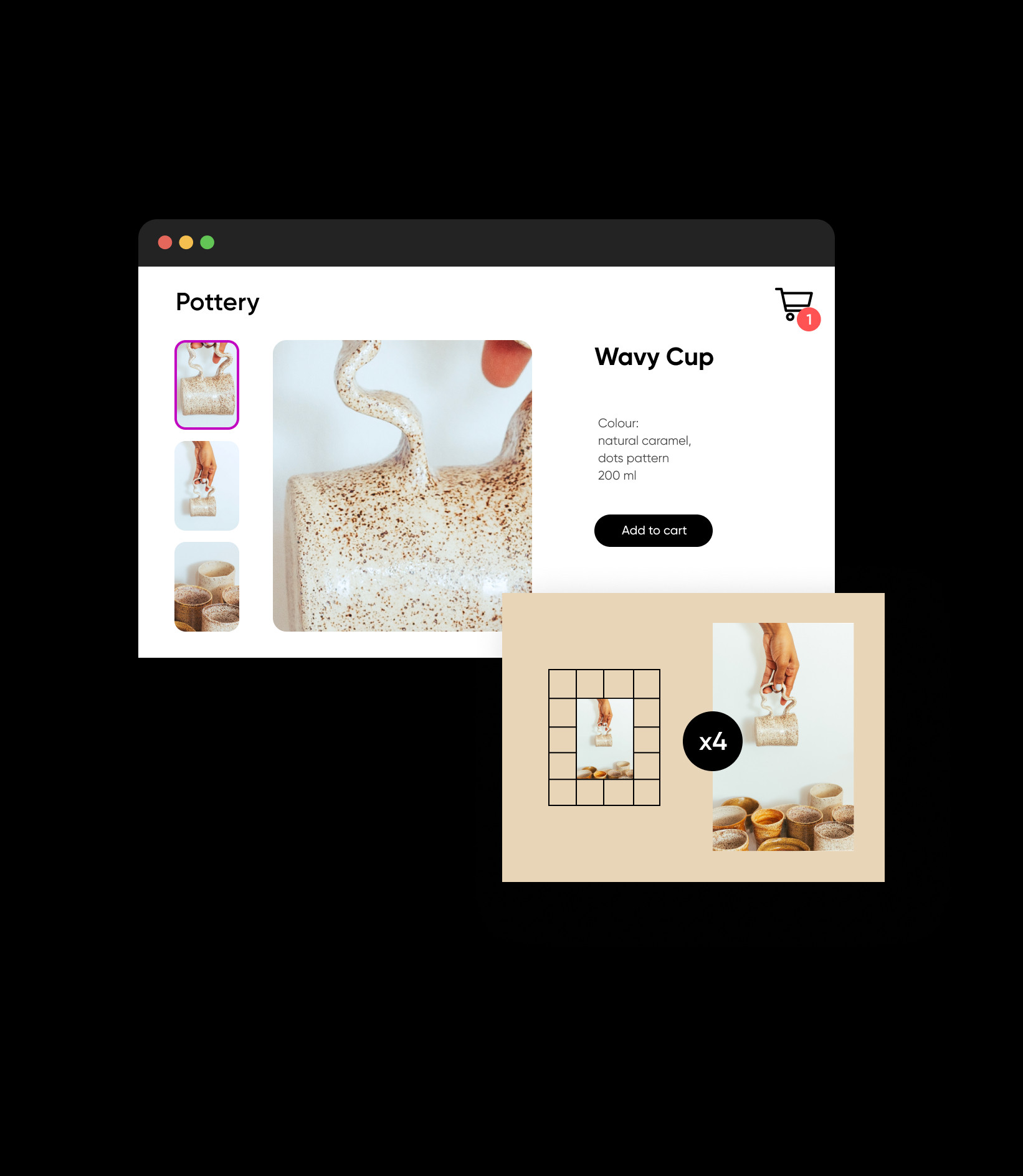 Tăng kích thước hình ảnh cho hình ảnh thương mại điện tử