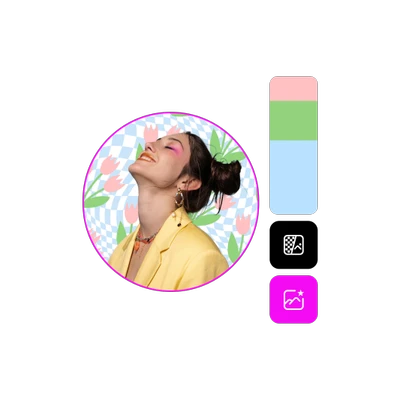 クロップ、フィルター、blemish removalを使用した編集ツールでプロフィール写真を仕上げる