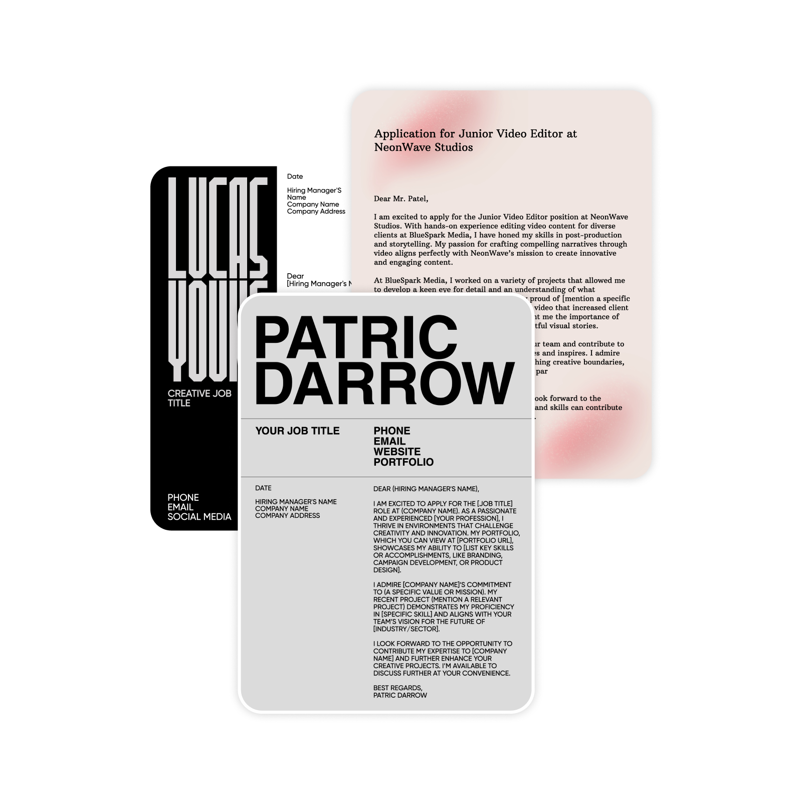 створіть вражаючий супровідний лист