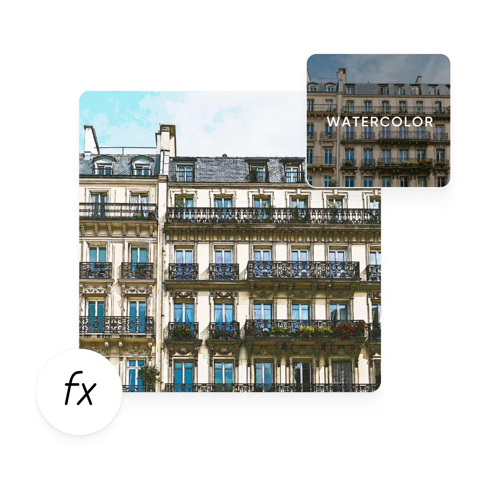 turn landscape photos into cartoon with Picsart