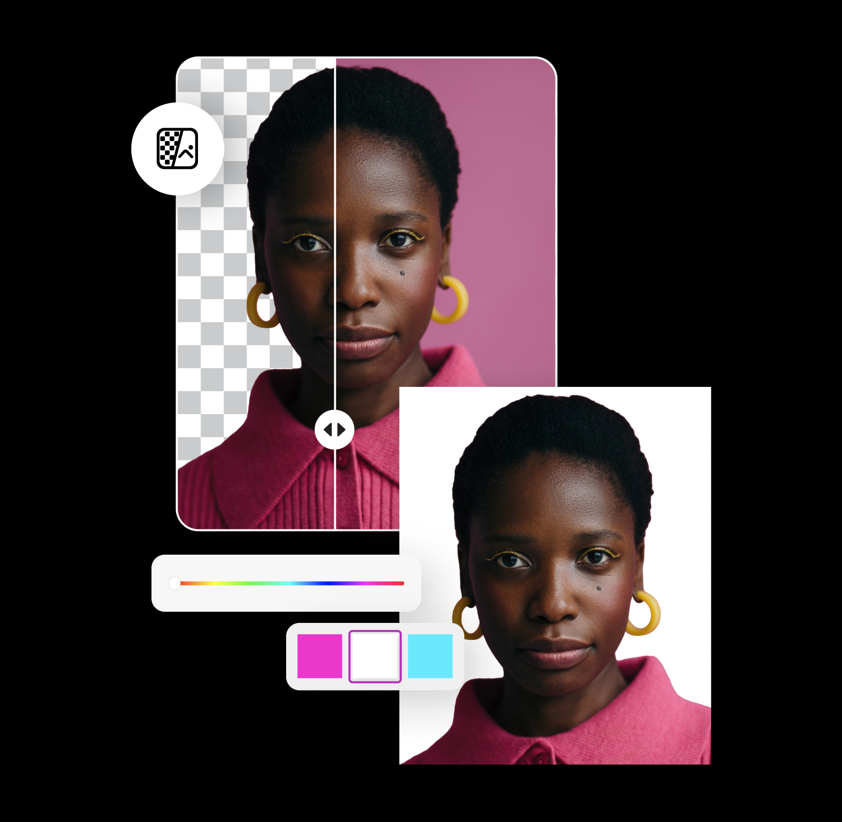 instantly replace png background color