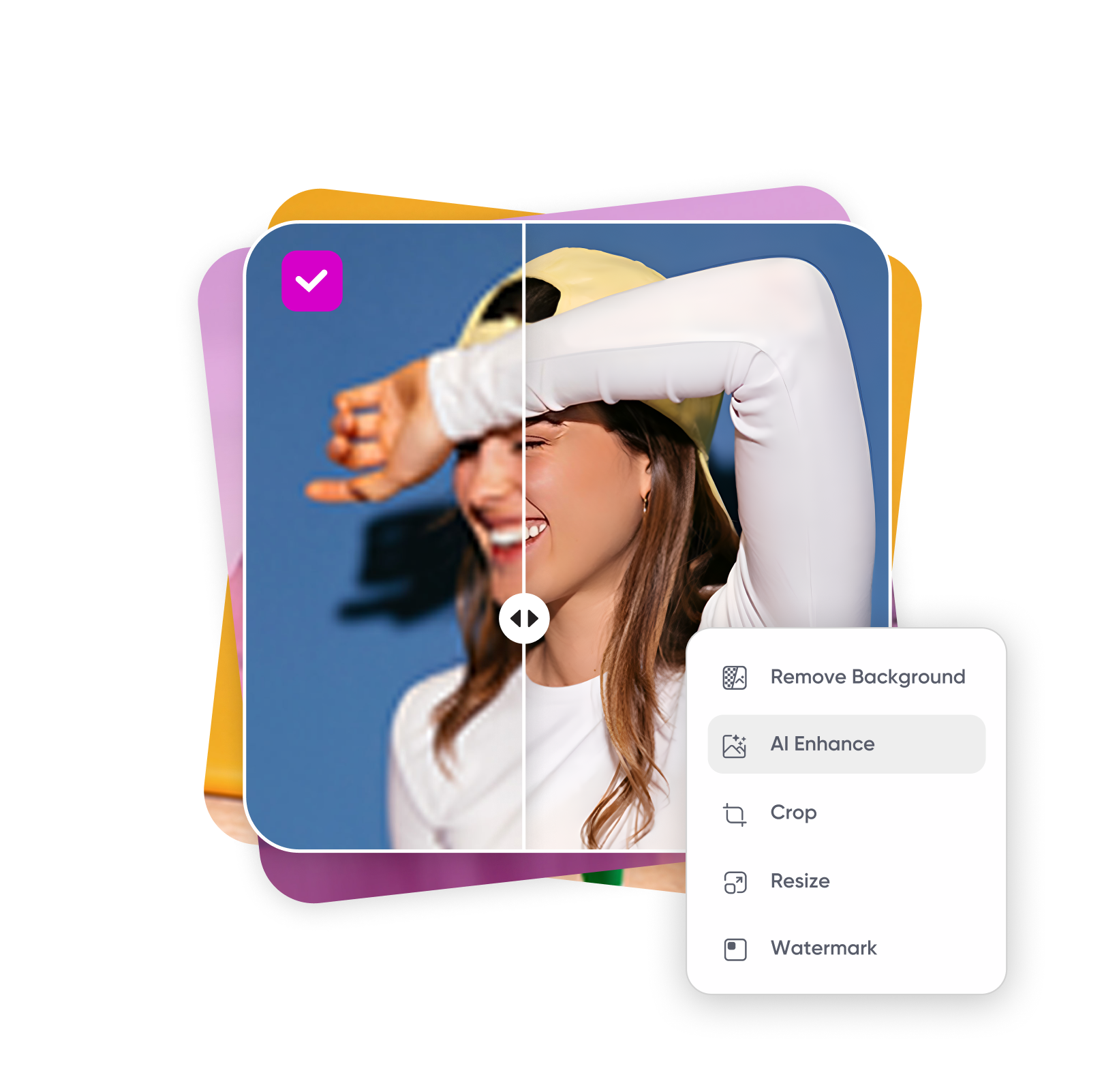 enhance multiple photos at once online