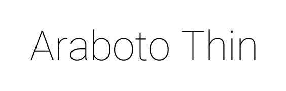 Araboto Thin