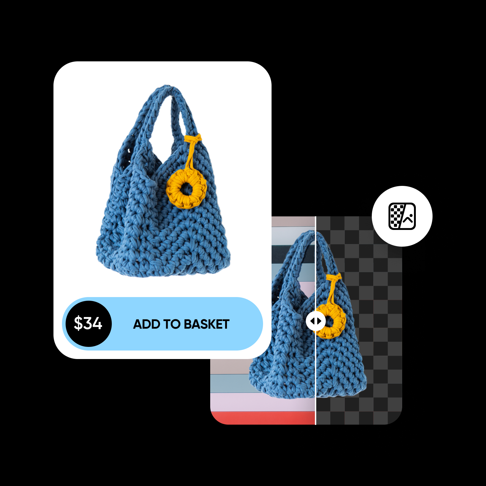 Add white background to photo online