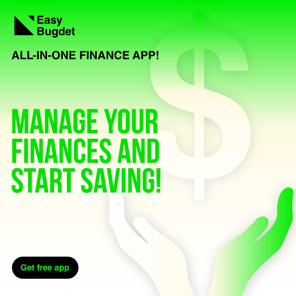 Bright Green Budgeting App Promotional Poster