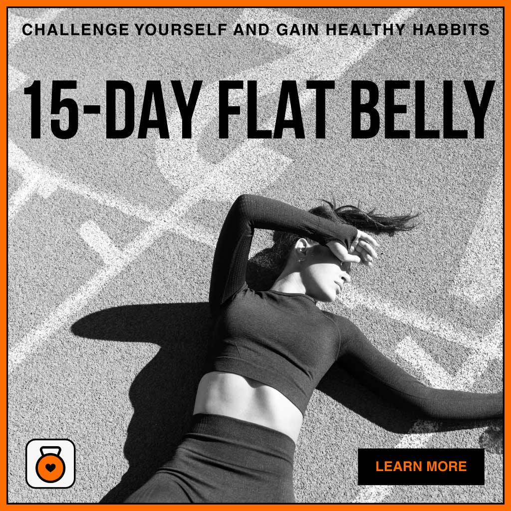 Black and Orange Fitness Challenge Ad